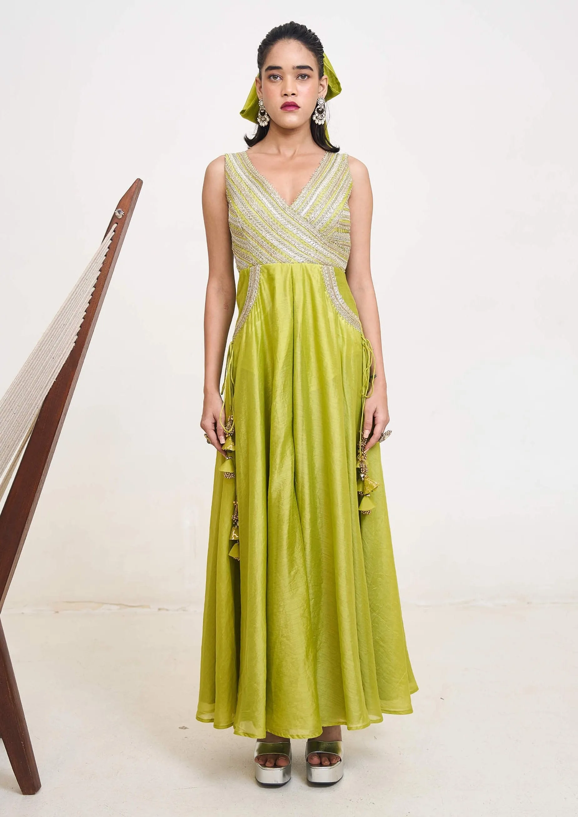 Arista lime green jumpsuit