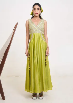 Arista lime green jumpsuit
