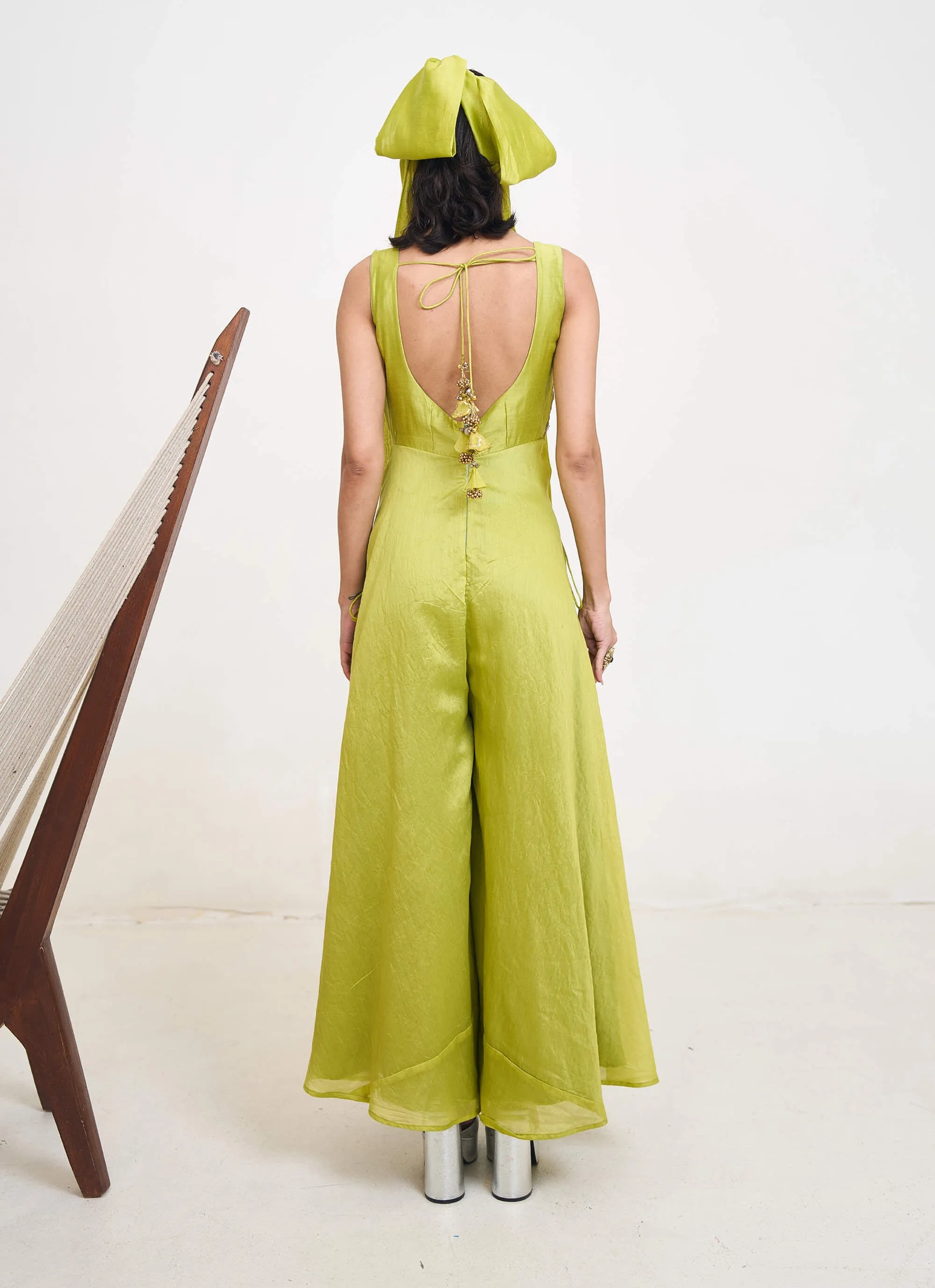 Arista lime green jumpsuit