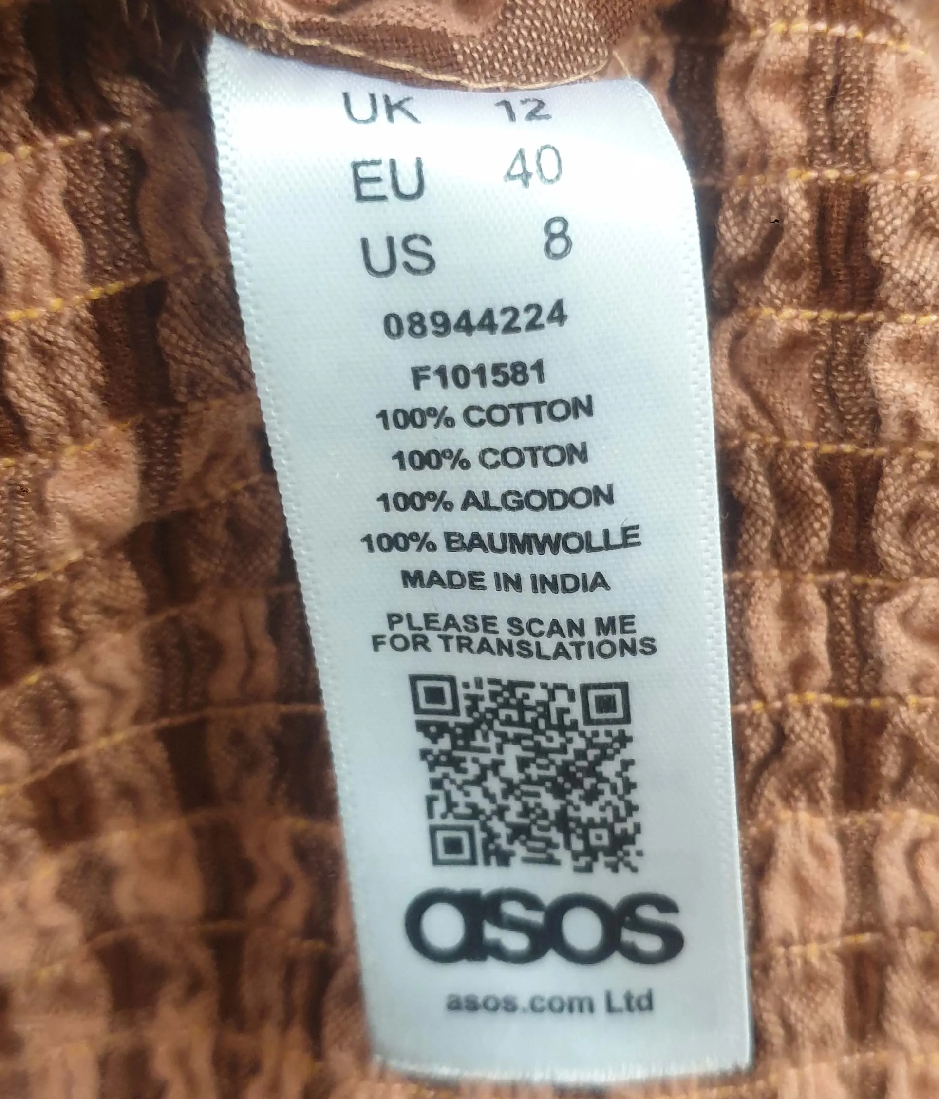 Asos 100% cotton pink and red gingham maxi dress size 12