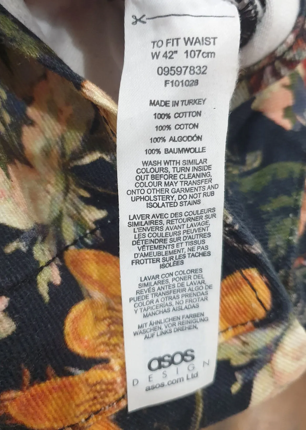 ASOS cotton overalls size L