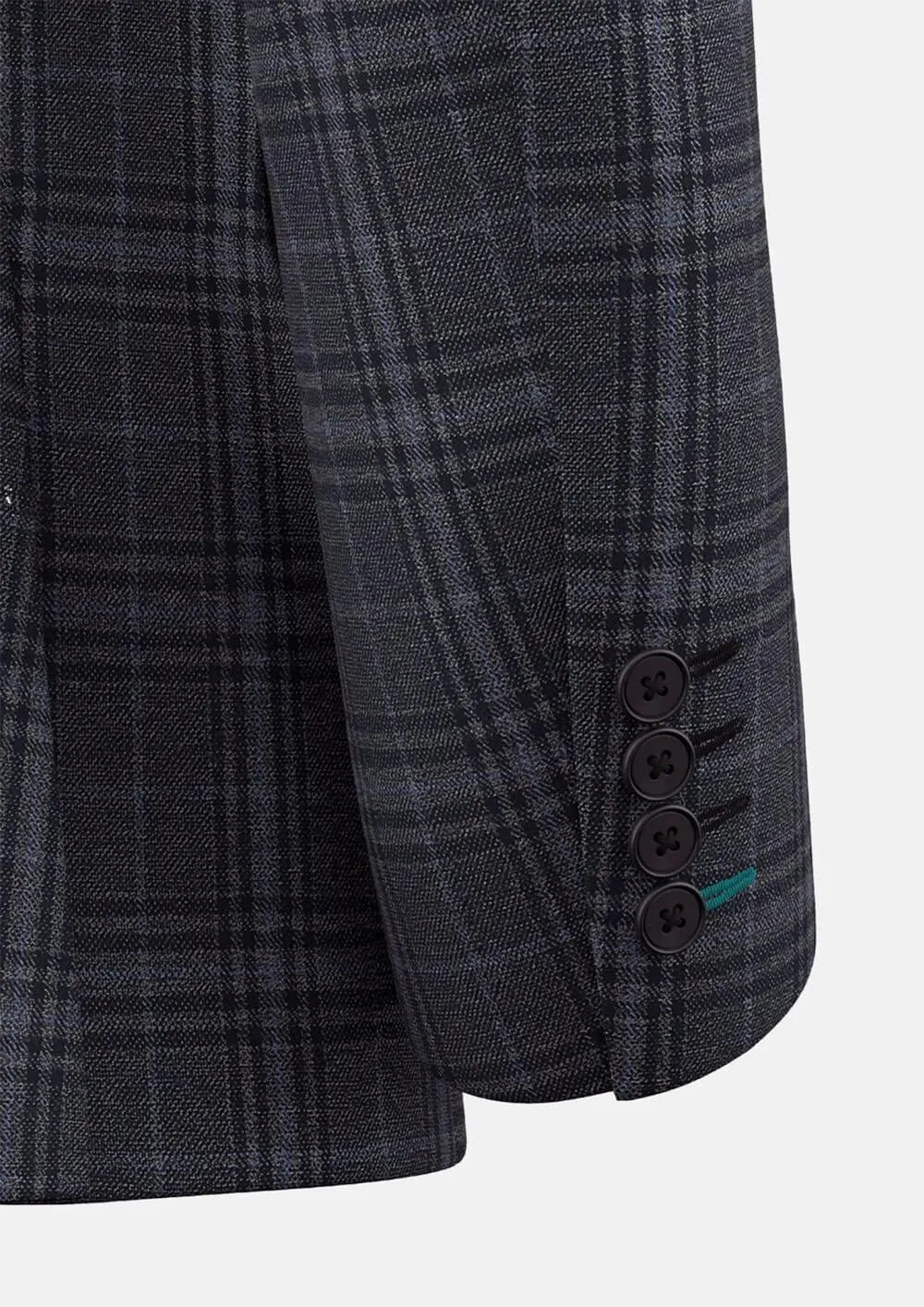 Astor Grey Two-Tone Plaid Suit
