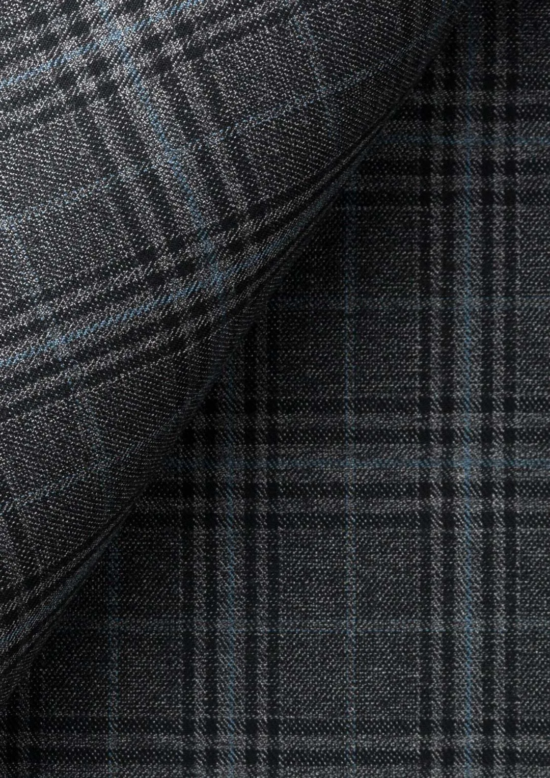 Astor Grey Two-Tone Plaid Suit