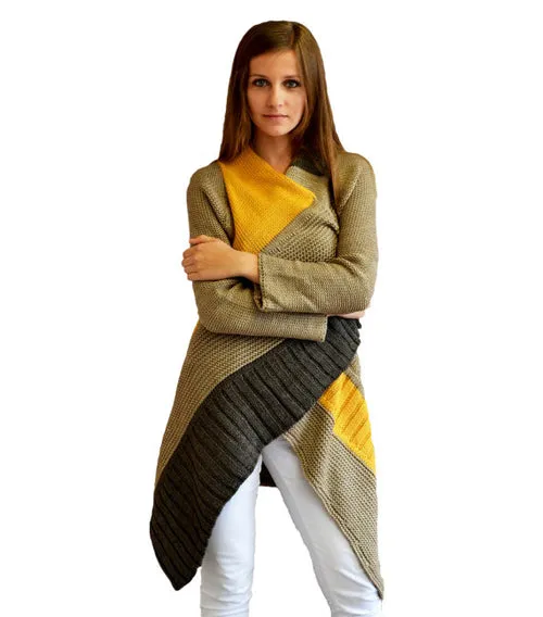 Asymmetric stripes Cardigan