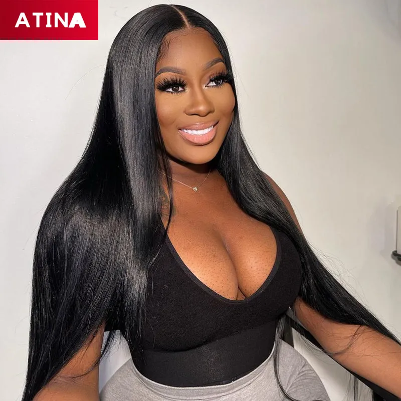 AtinaHair Straight 5x5 Closure Wig Glueless HD Crystal Lace Wigs 100% Human Hair[GWC01]