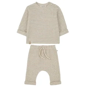 Aubin Striped Beige Set