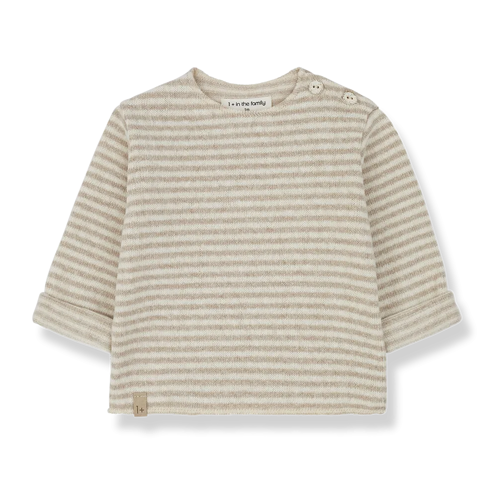 Aubin Striped Beige Set