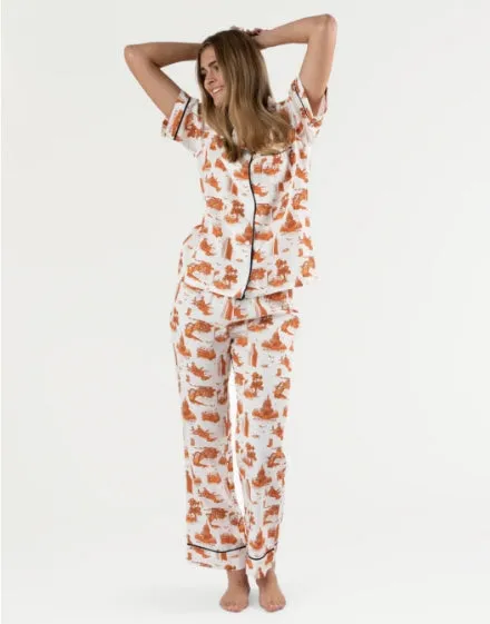Austin Toile Pajama Pant Set