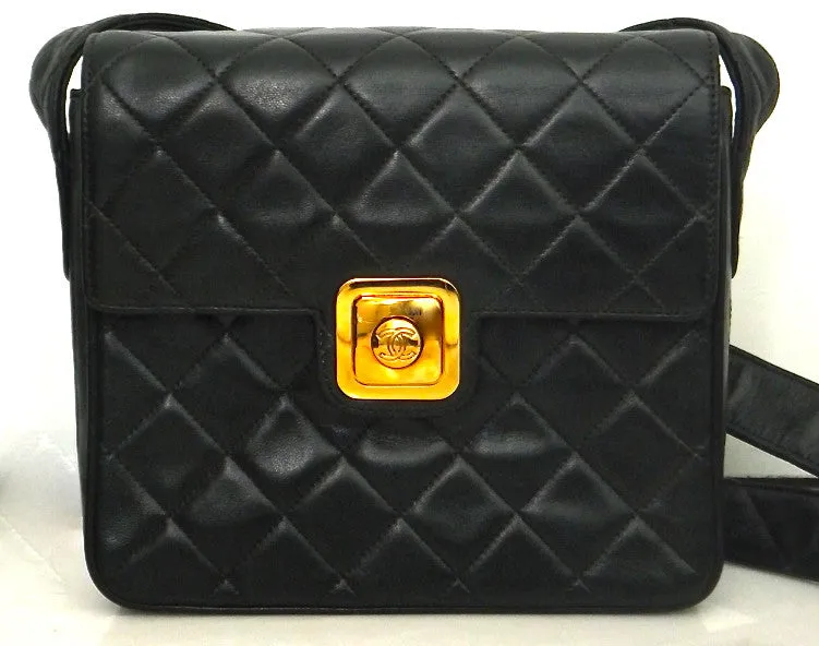 Authentic Chanel Vintage Quilted Mini Flapover