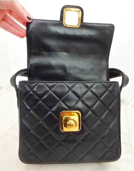 Authentic Chanel Vintage Quilted Mini Flapover