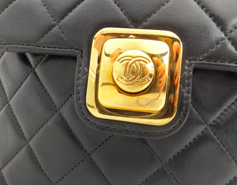 Authentic Chanel Vintage Quilted Mini Flapover