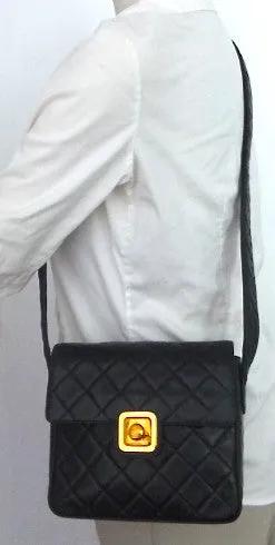 Authentic Chanel Vintage Quilted Mini Flapover