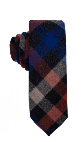 Autumn Plaid Wool Tie