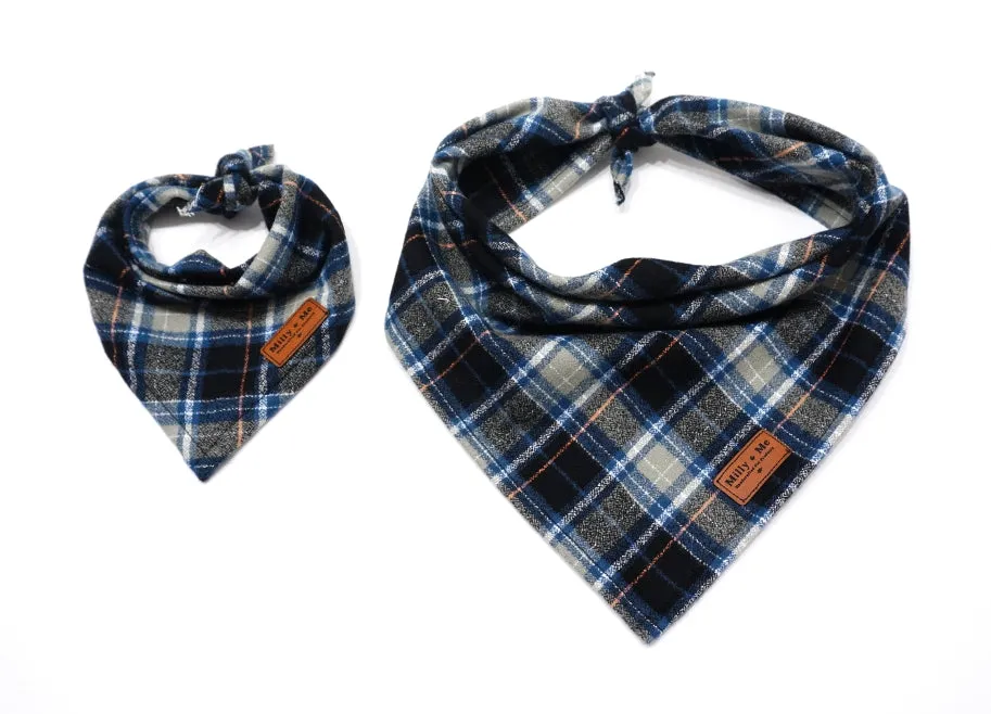 Autumn Storm Flannel Plaid - Pet Bandana