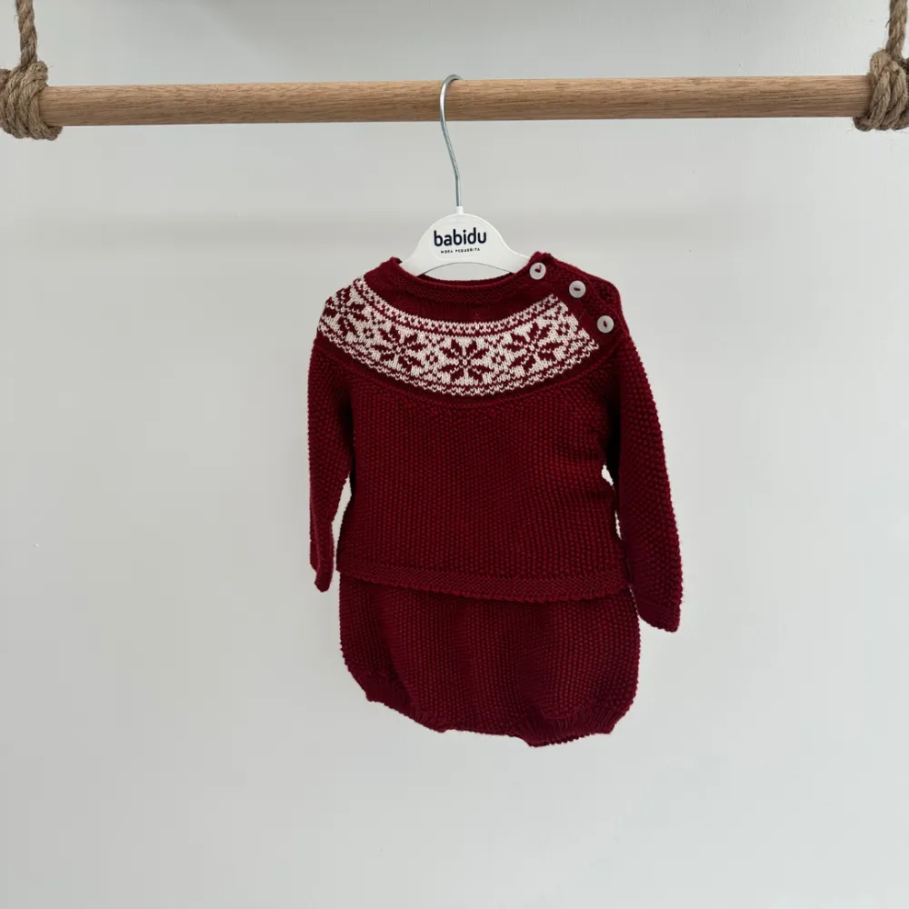 Babidu Boys Knitted Jam Pants & Top