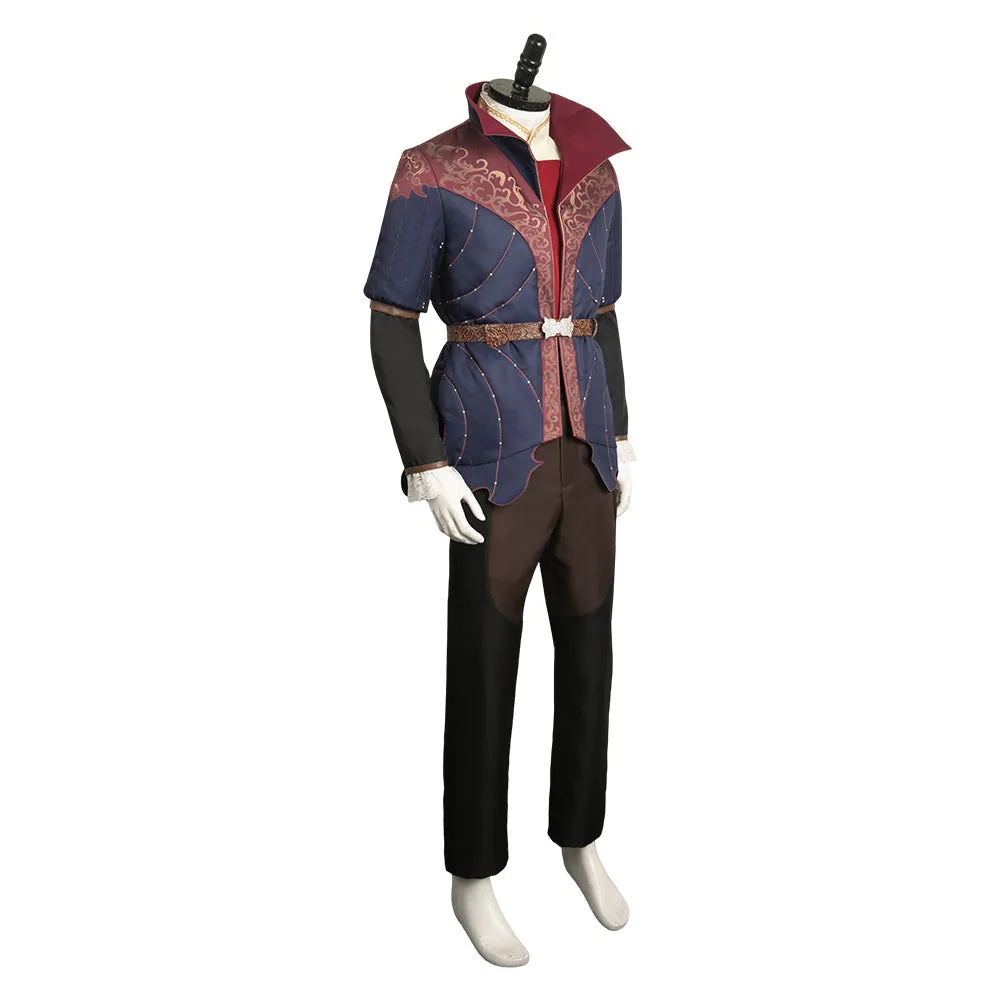 Baldur‘s Gate 3 Game Astarion Medieval Printed Cosplay Costume Outfits Halloween Carnival Suit