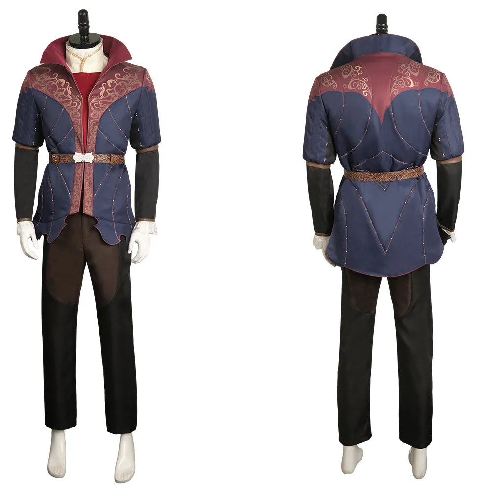 Baldur‘s Gate 3 Game Astarion Medieval Printed Cosplay Costume Outfits Halloween Carnival Suit