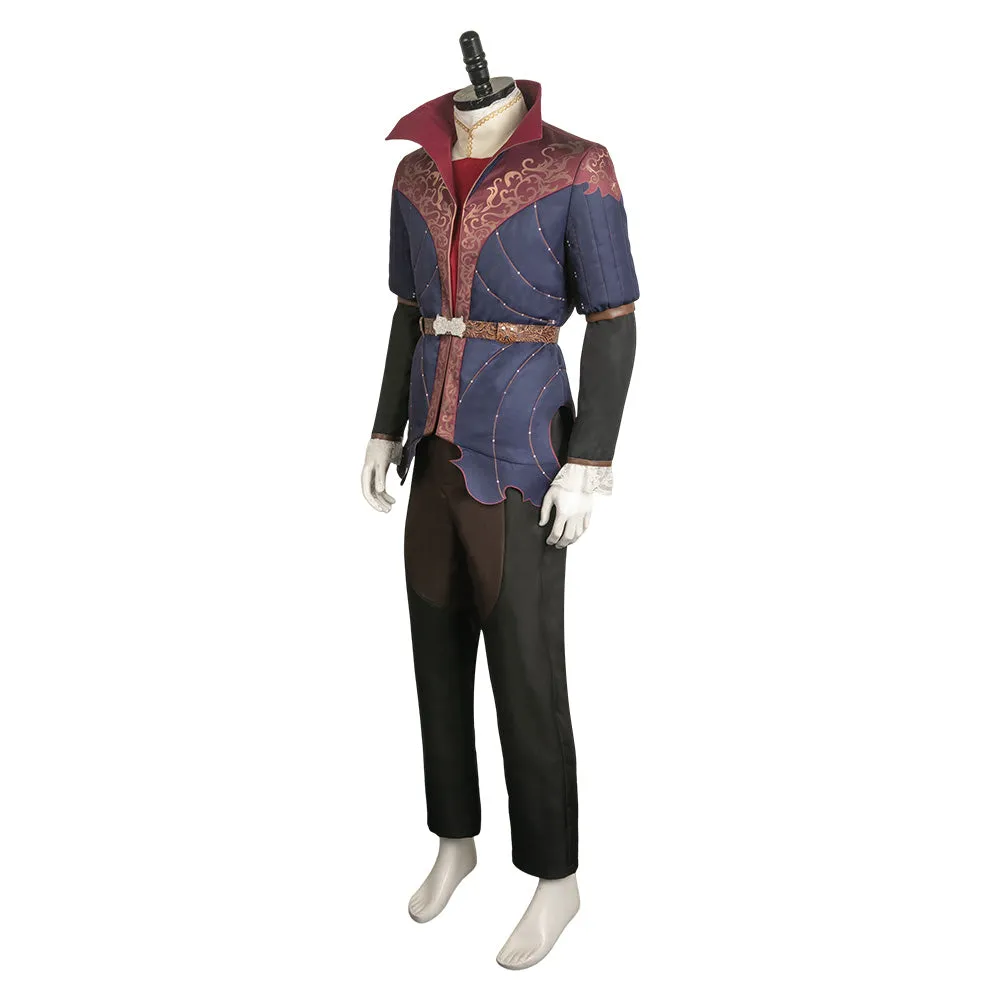 Baldur‘s Gate 3 Game Astarion Medieval Printed Cosplay Costume Outfits Halloween Carnival Suit