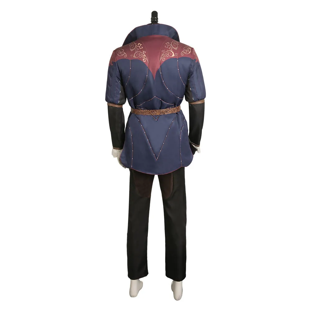 Baldur‘s Gate 3 Game Astarion Medieval Printed Cosplay Costume Outfits Halloween Carnival Suit