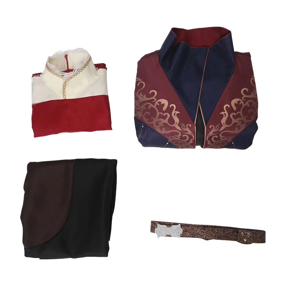 Baldur‘s Gate 3 Game Astarion Medieval Printed Cosplay Costume Outfits Halloween Carnival Suit