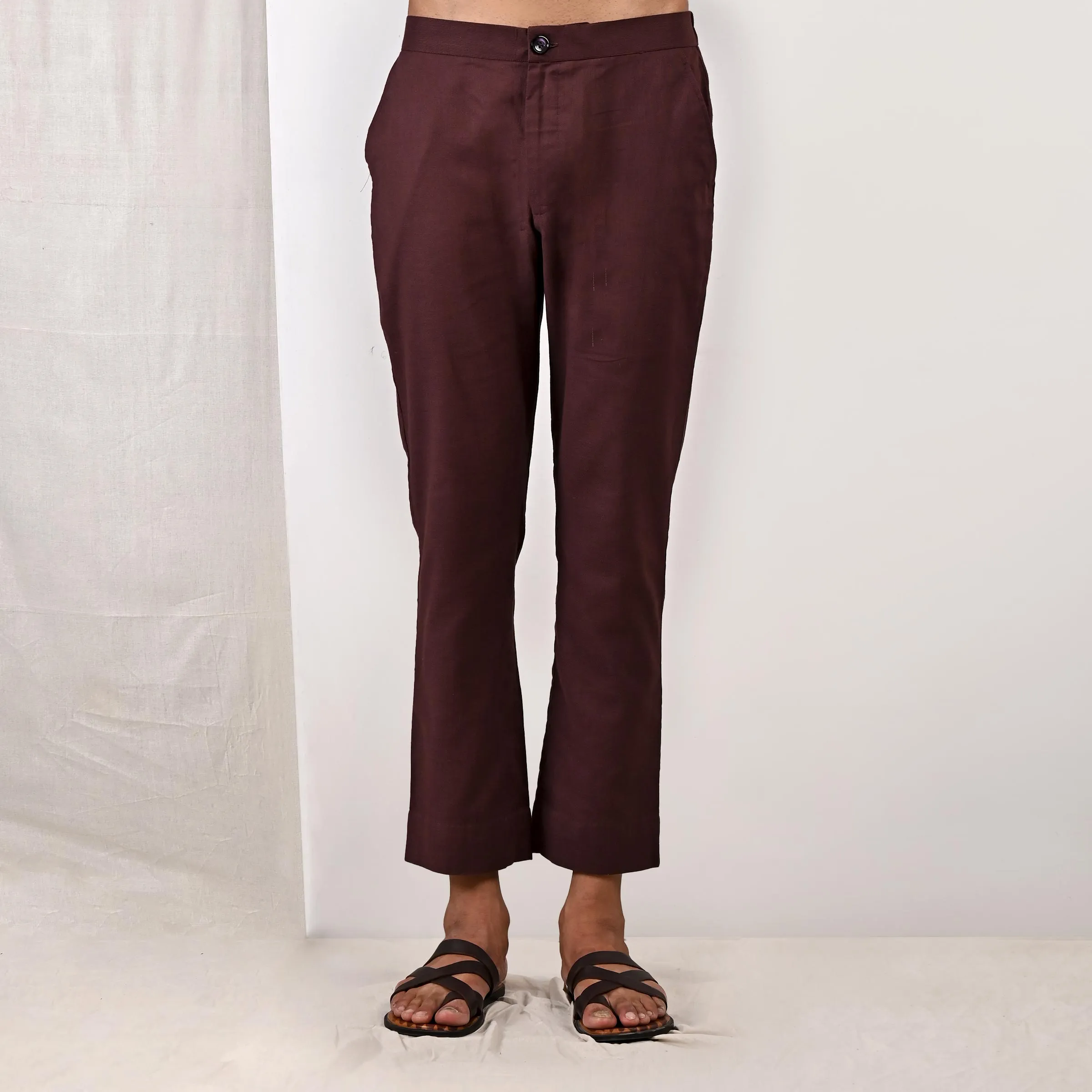 Beckett - Dark Mahogany Short Kurta Set