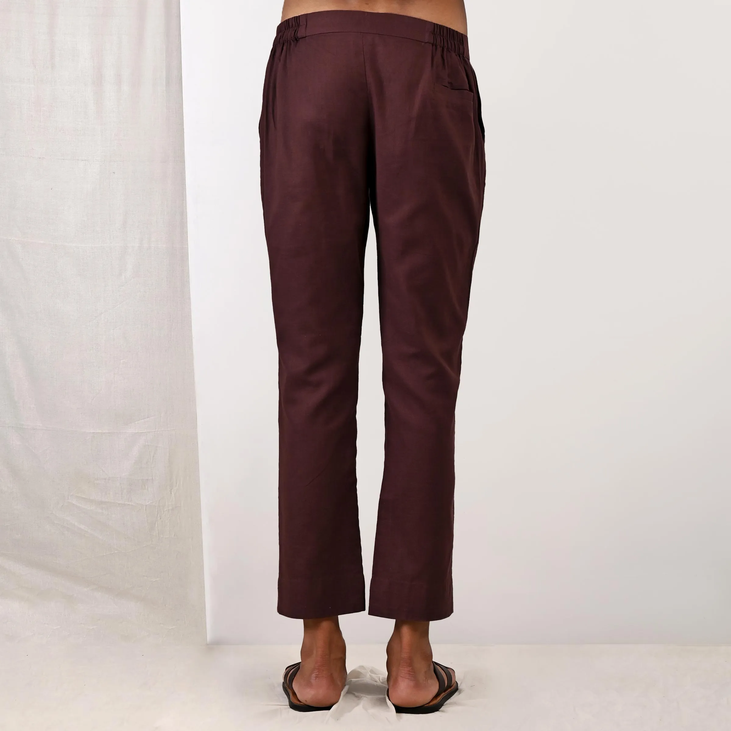 Beckett - Dark Mahogany Short Kurta Set