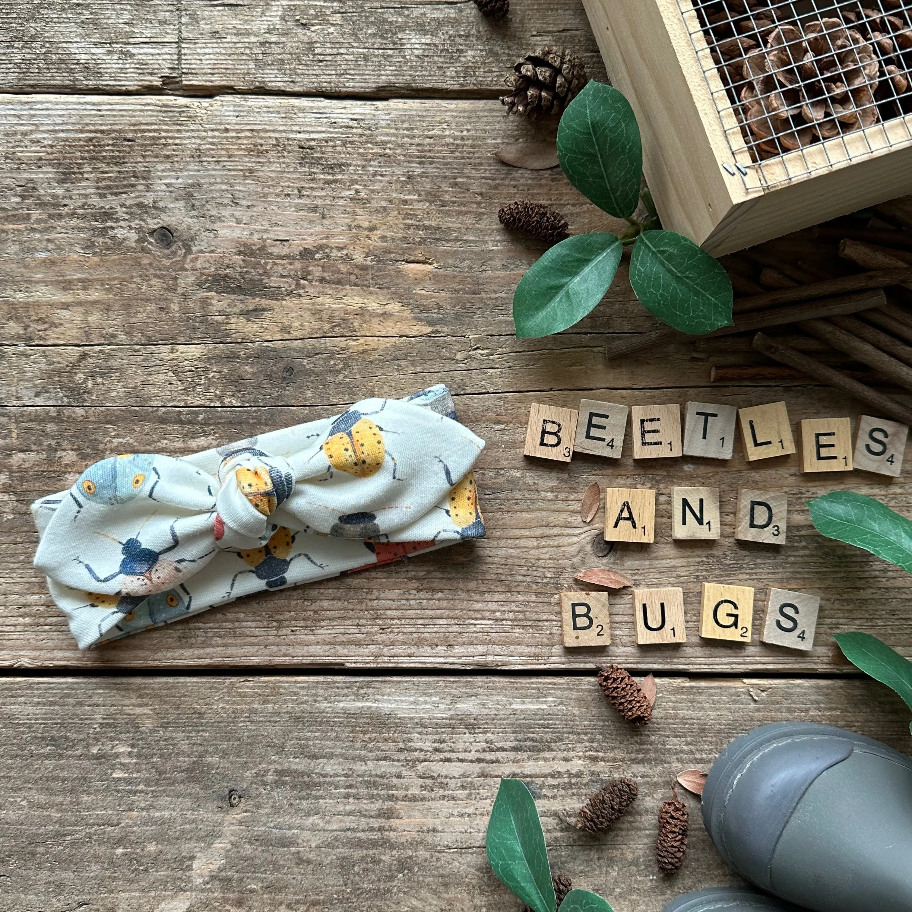 Beetles   Bugs Knot Bow Headband | Ready To Post