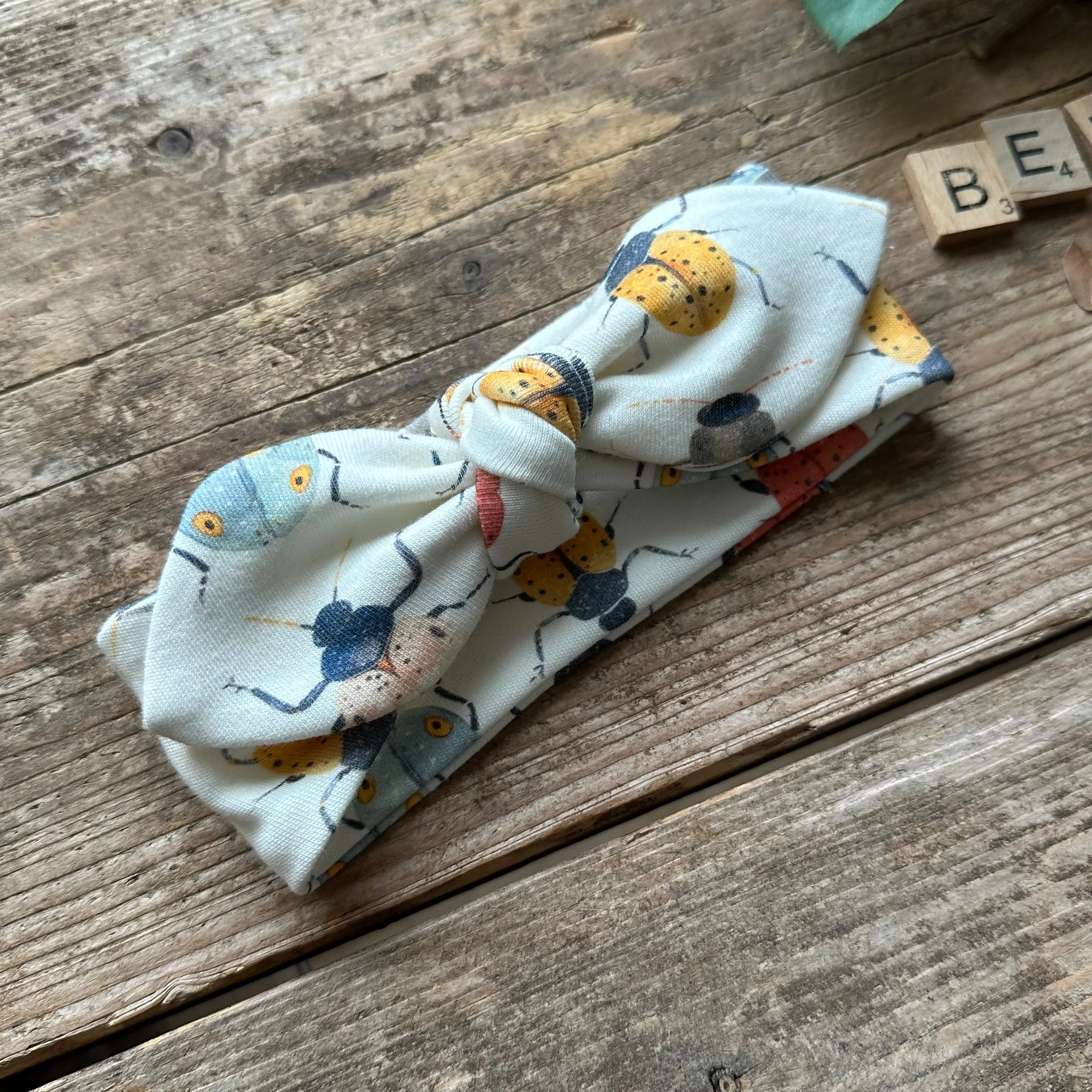 Beetles   Bugs Knot Bow Headband