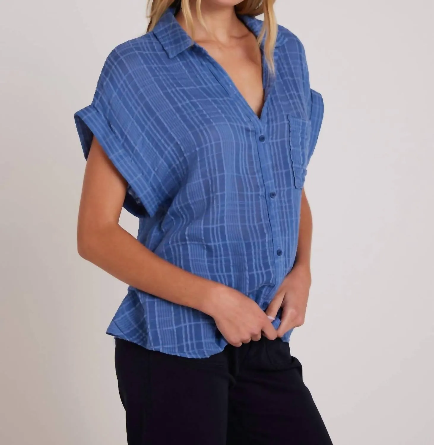 Bella Dahl - Short Sleeve Pocket Button Down Shirt