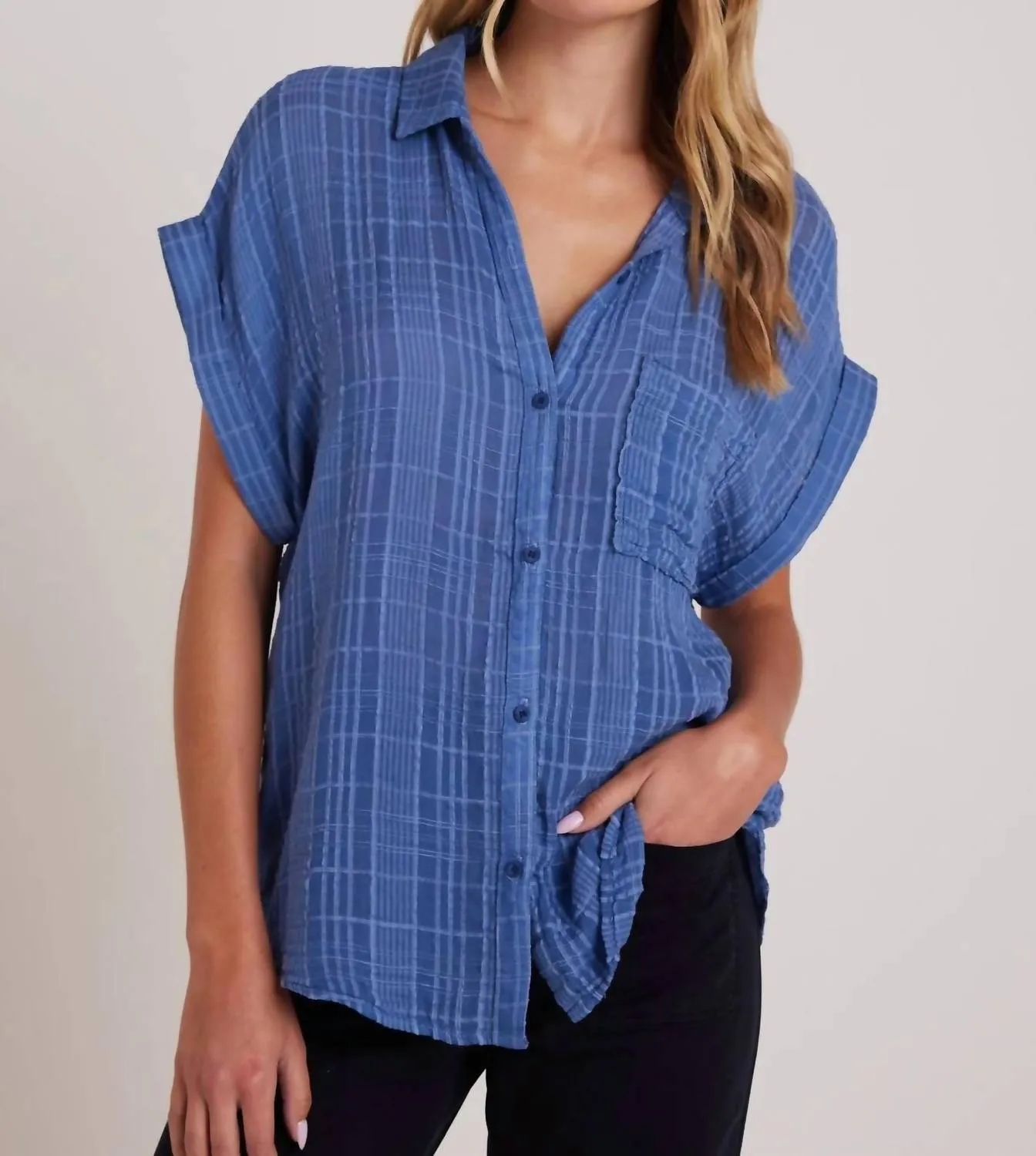 Bella Dahl - Short Sleeve Pocket Button Down Shirt