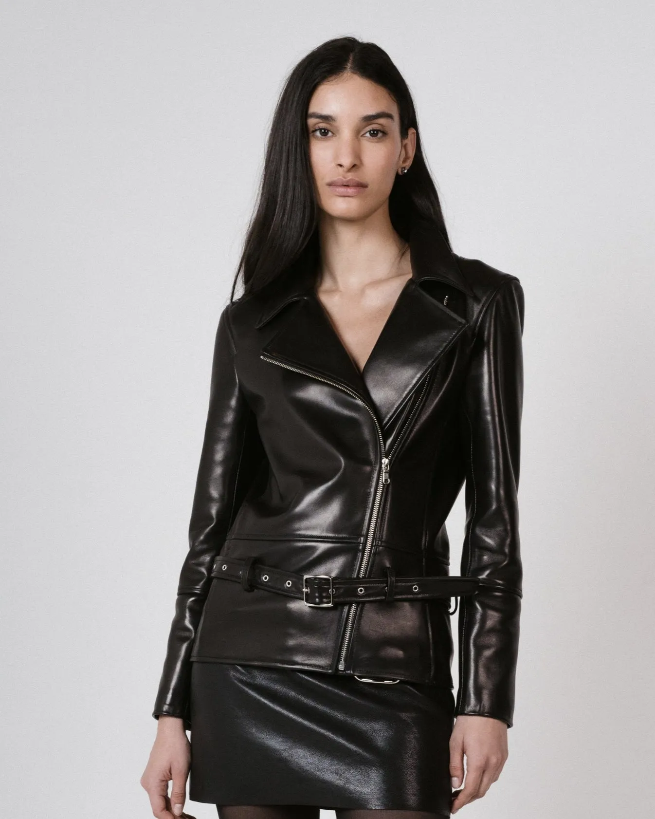 Belted Mini Skirt