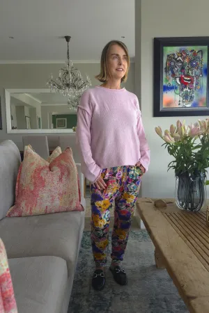 Bianca Harem Styled Pant - Rain Drop Rose