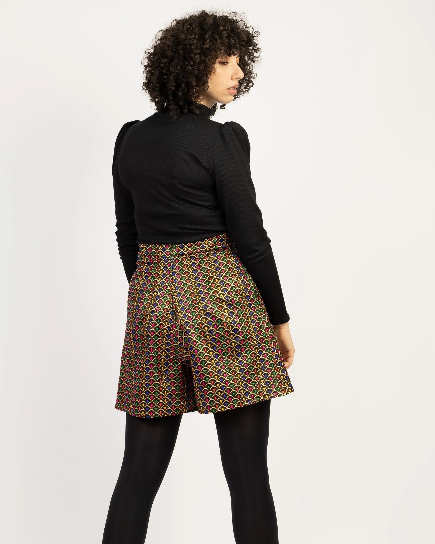 Big Lies | Silk and Brocade shorts