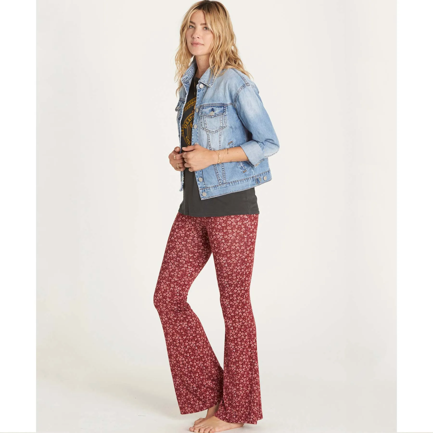 Billabong Women's Some Time Bell Bottom Pant | Scarlet