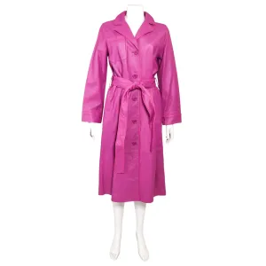 Bina Lilac & Fuchsia Leather Dress
