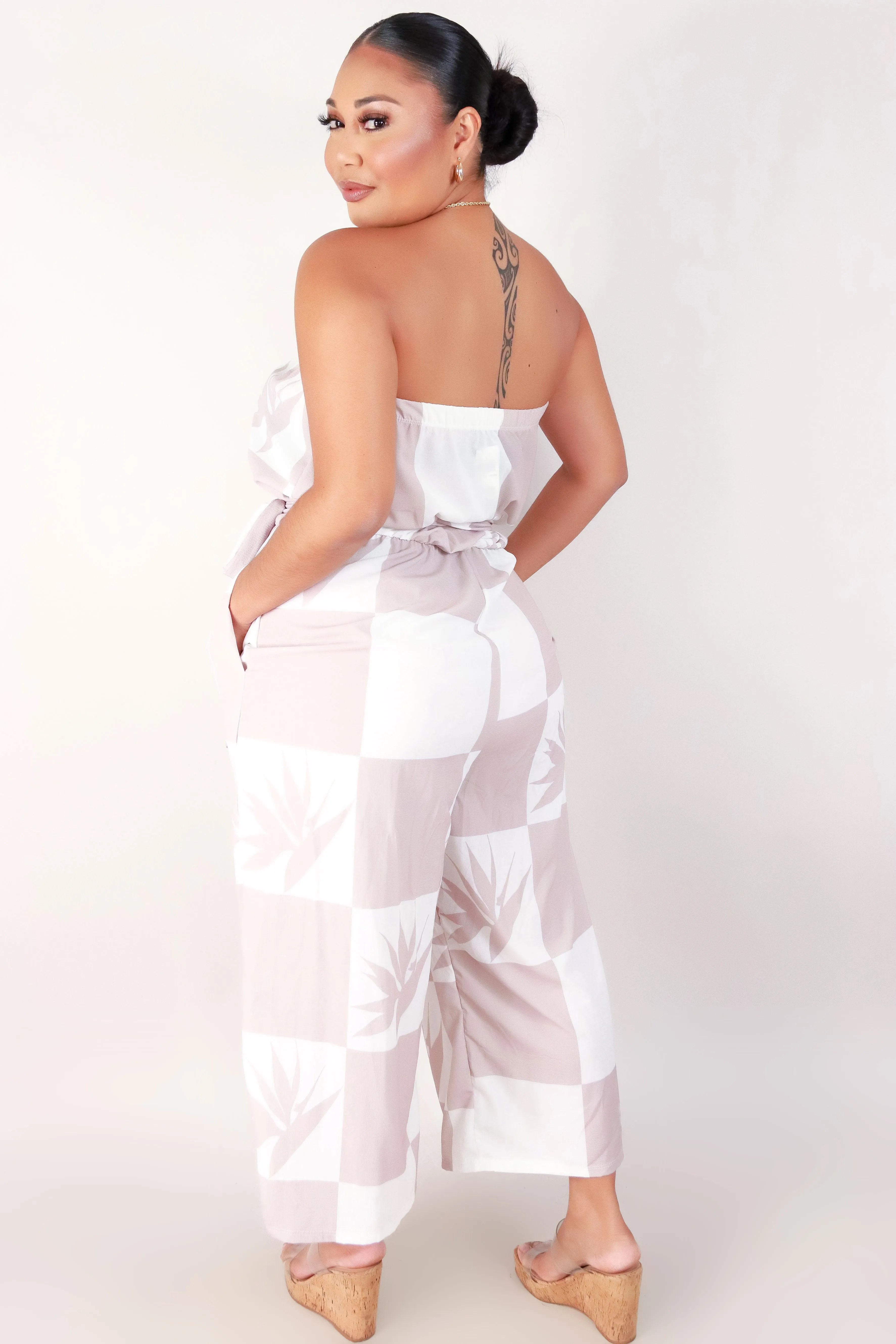 BIRD OF PARADISE TUBE JUMPSUIT