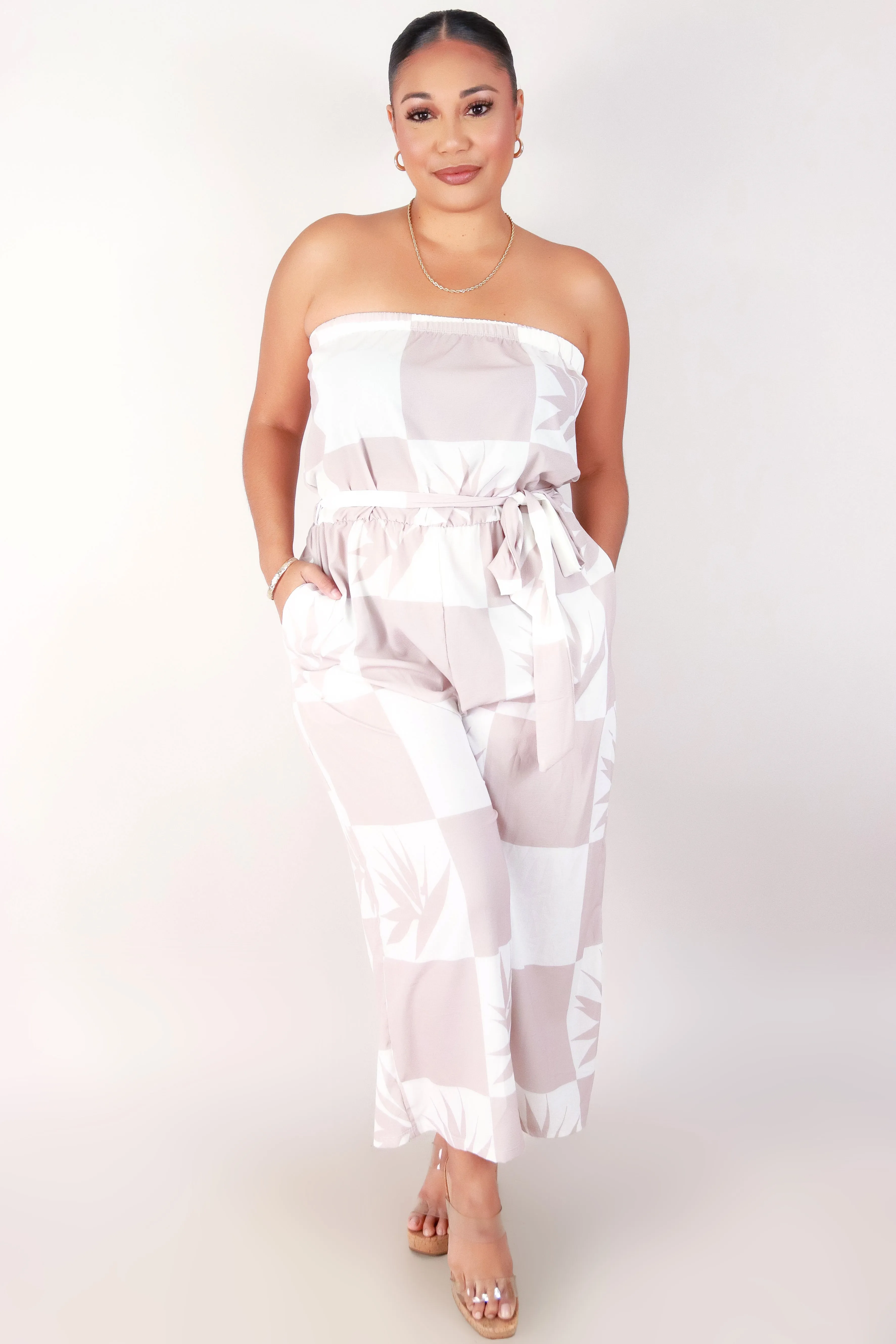 BIRD OF PARADISE TUBE JUMPSUIT
