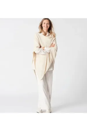 Black Cashmere Blend Poncho
