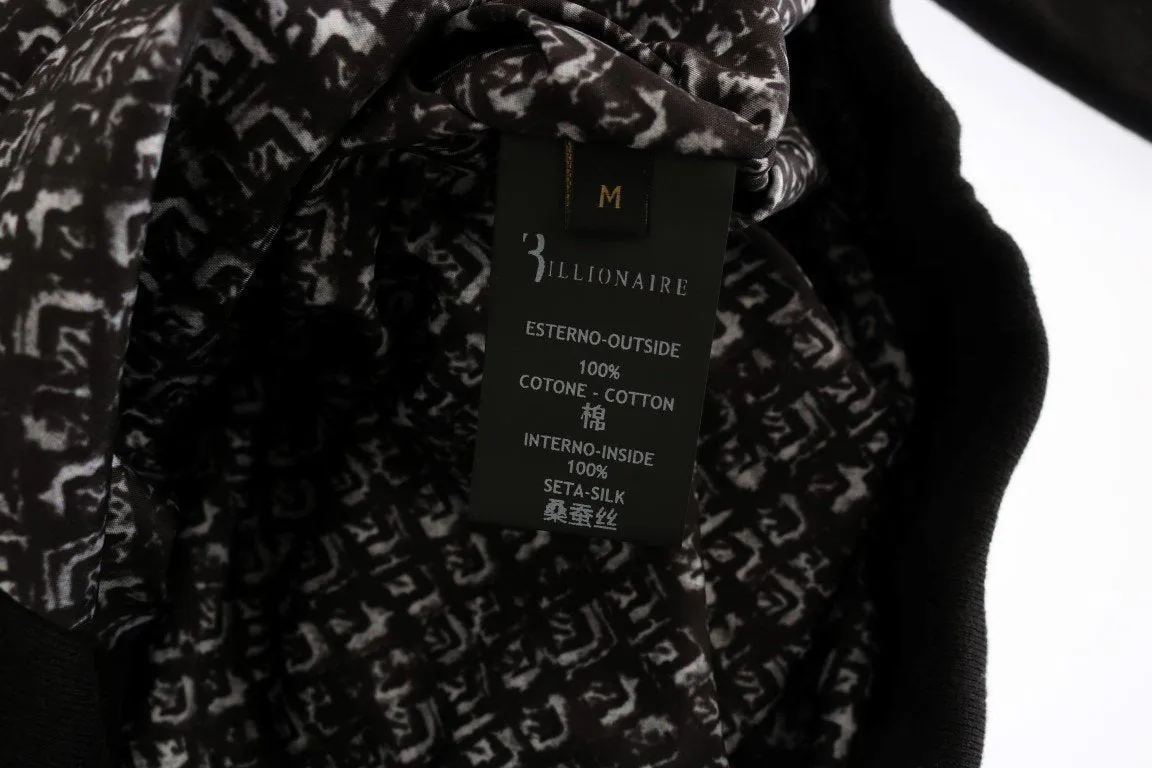 Black Cotton Hooded Sweatsuit
