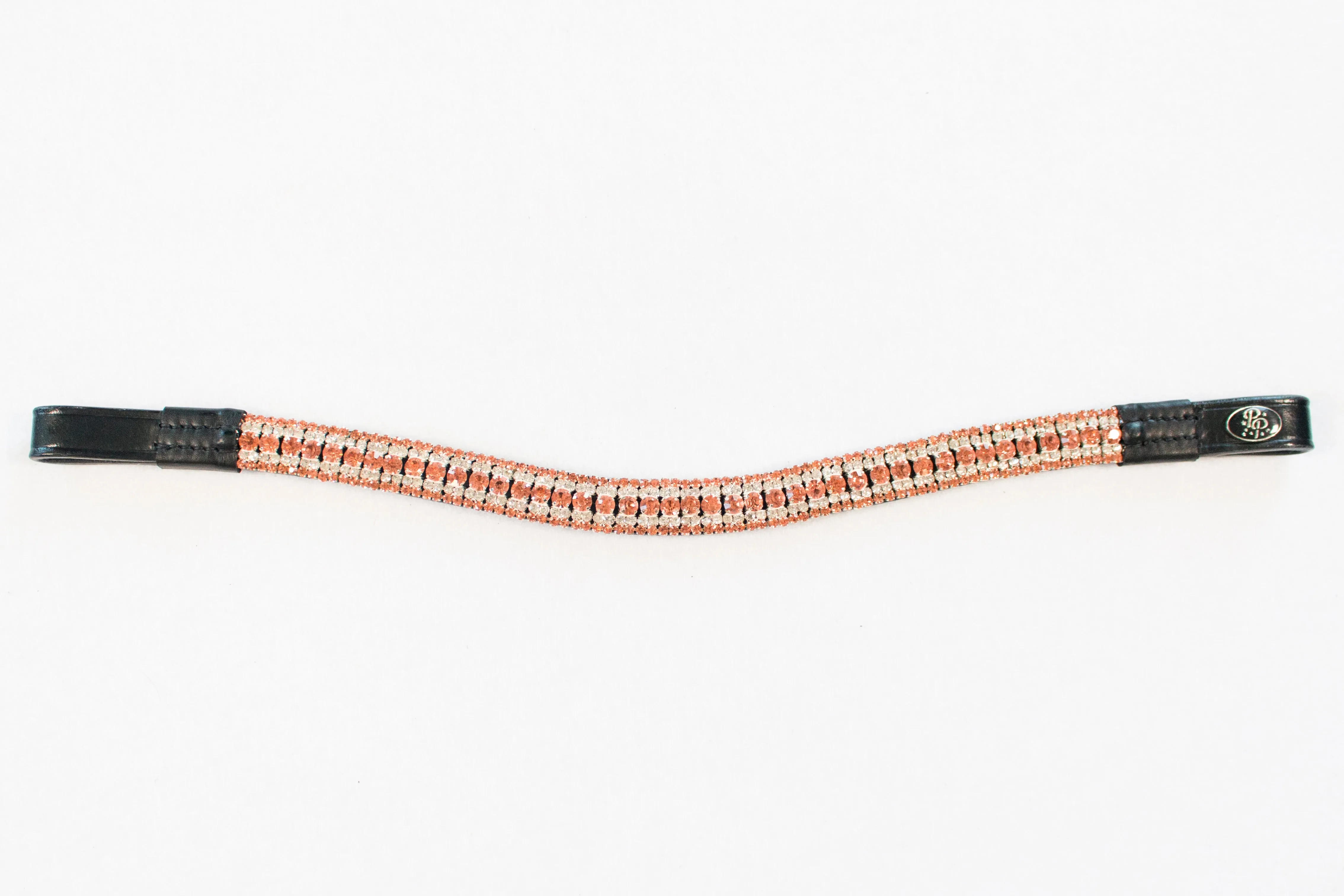 Black Leather Bling Browbands