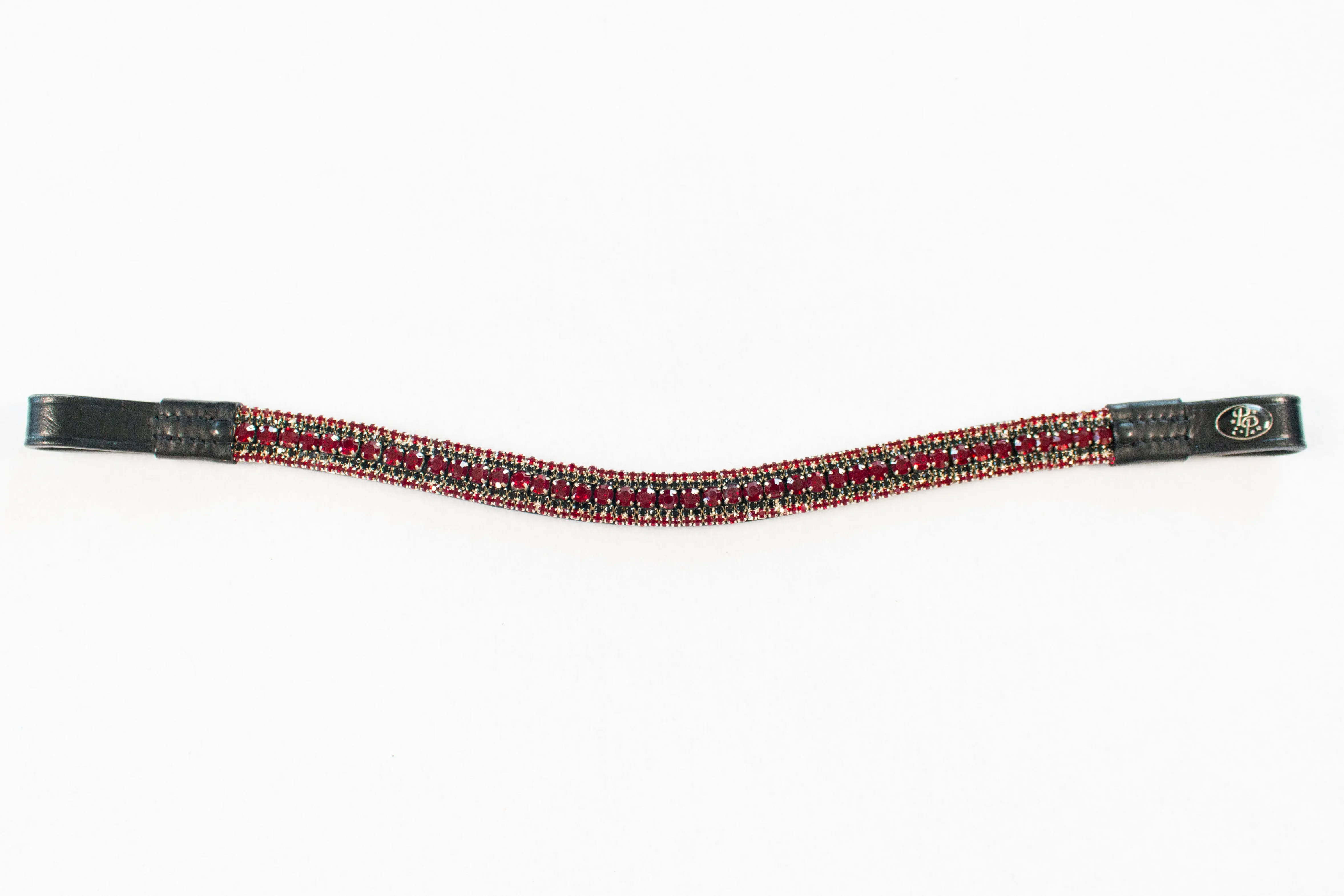 Black Leather Bling Browbands