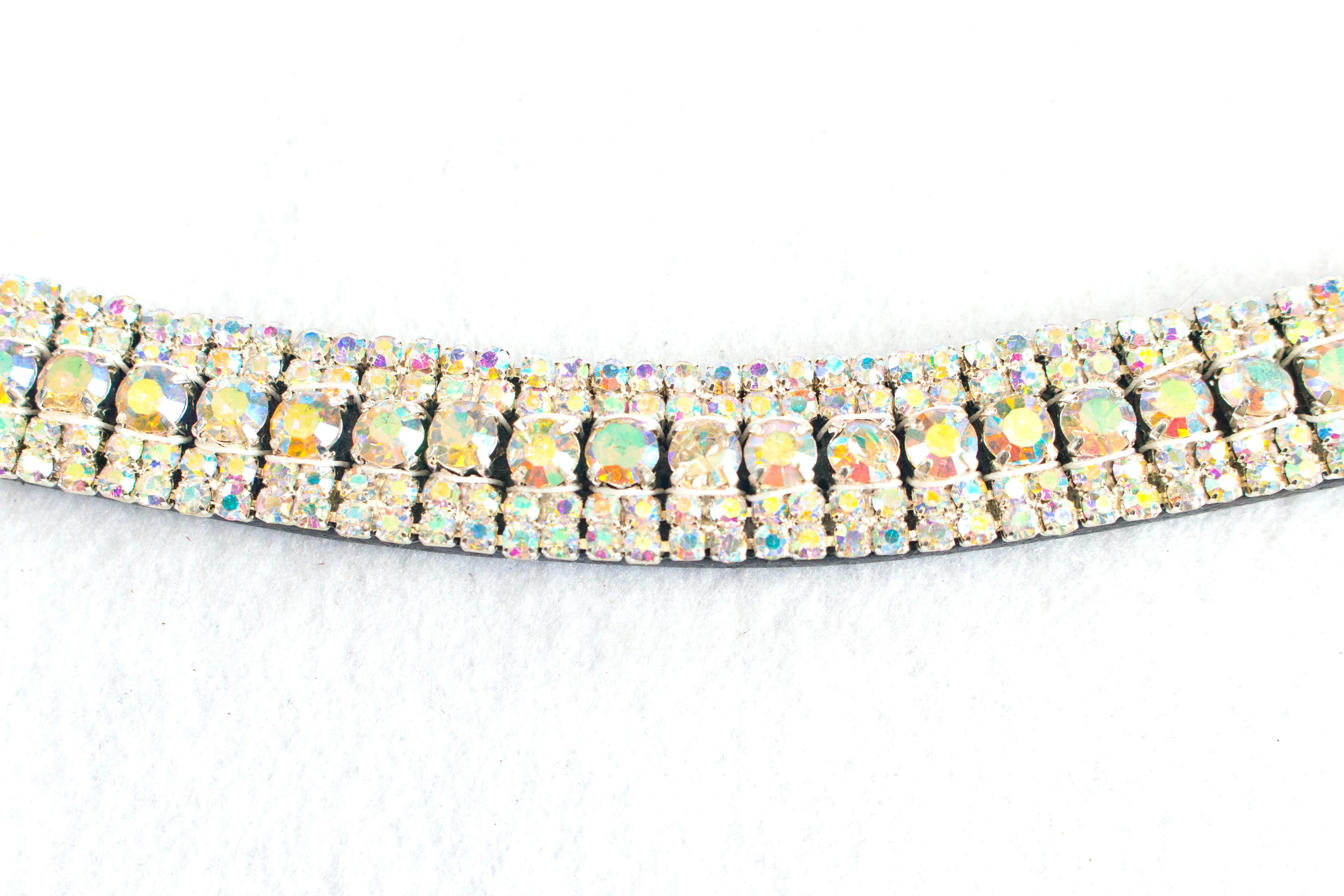 Black Leather Bling Browbands