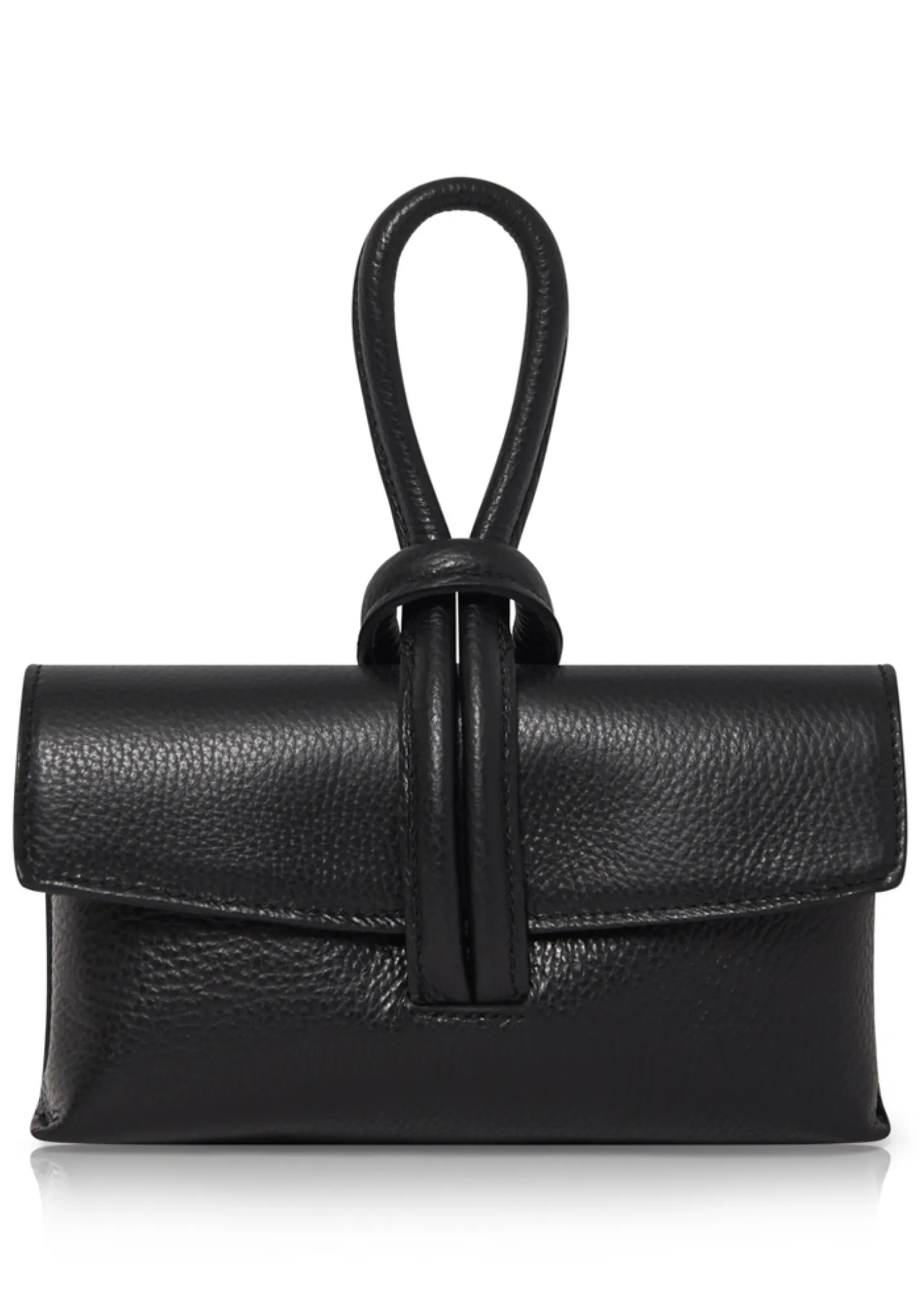 Black Loop Clutch/Cross Body Bag