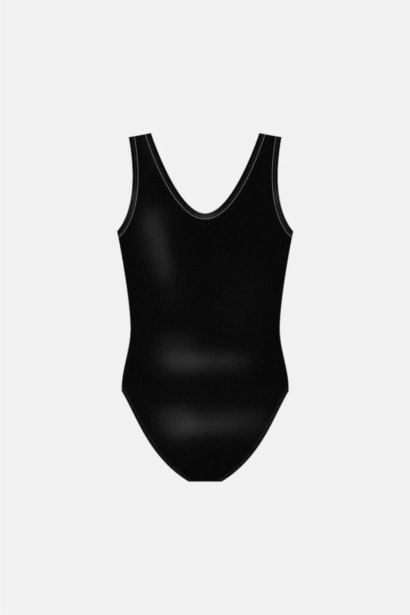Black Sugarplum Sleeveless Leotard