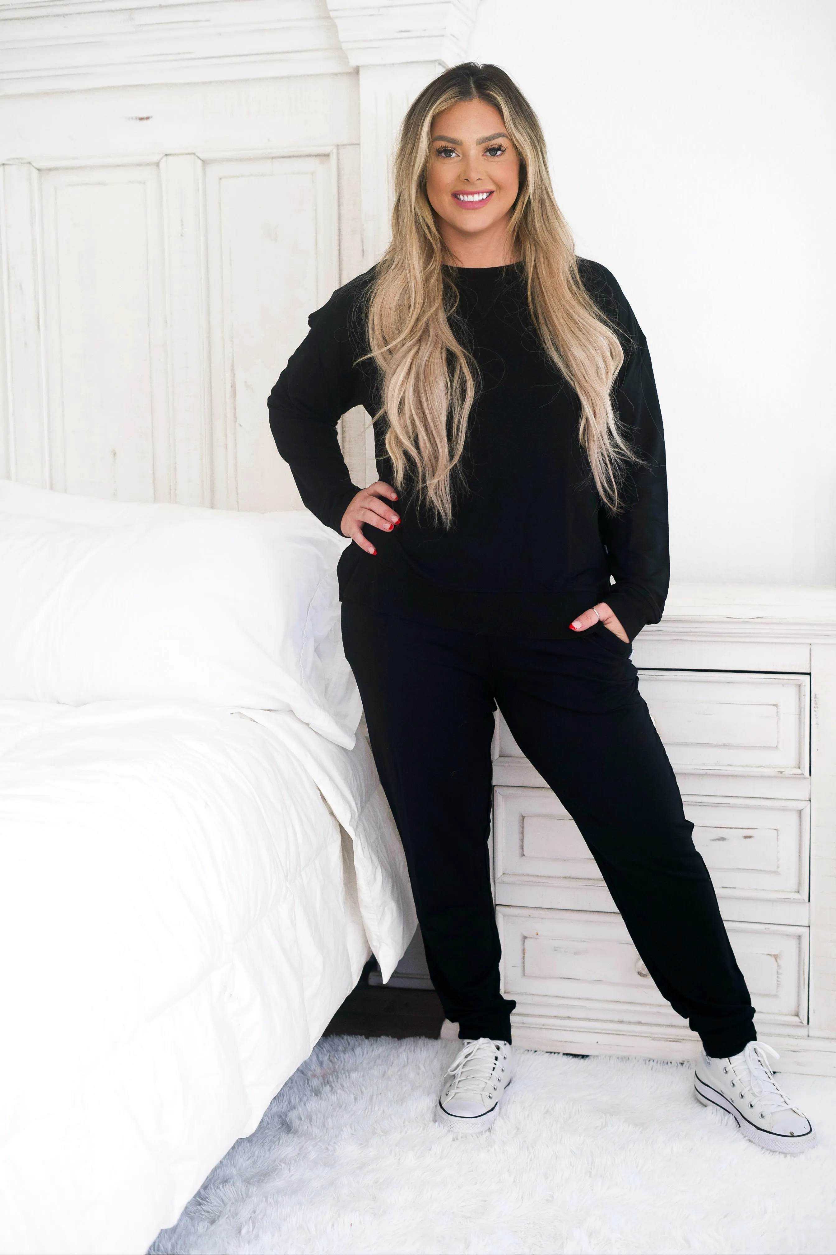 Black Terry Dream Women's Joggers