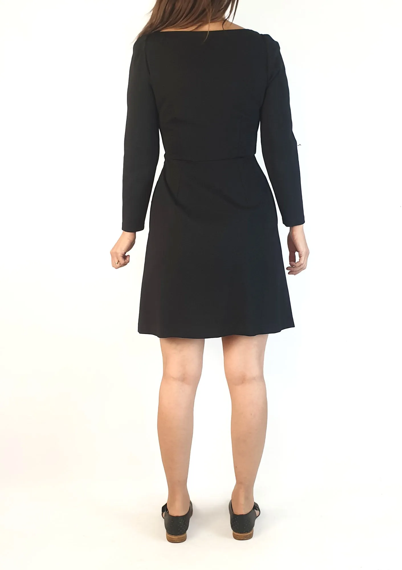 Boden black long sleeve dress size UK 8