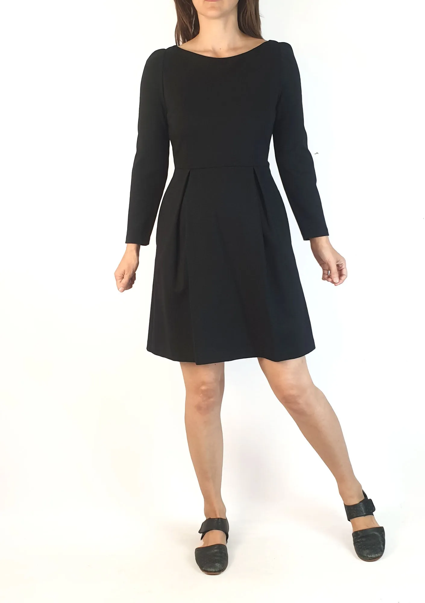 Boden black long sleeve dress size UK 8