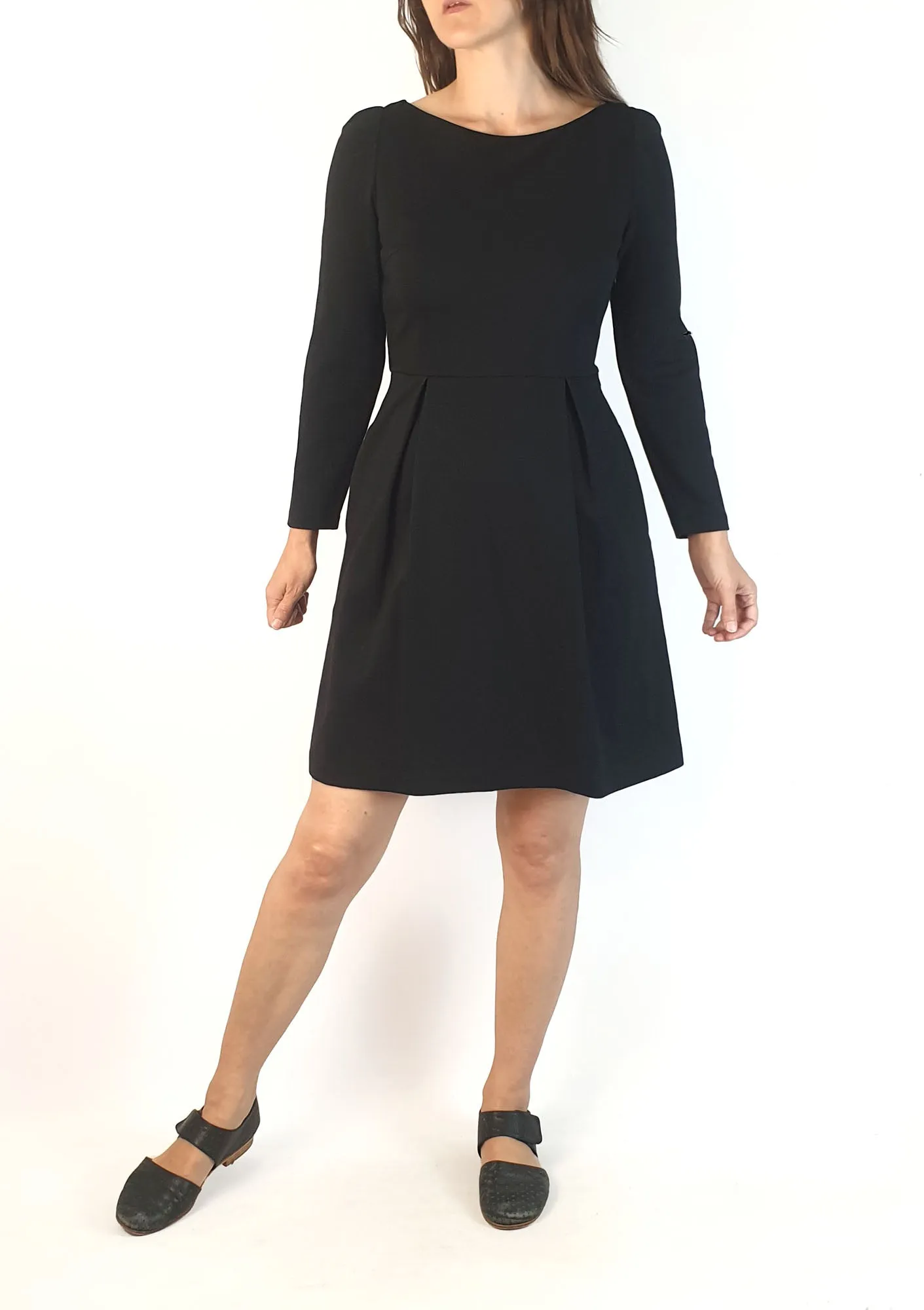 Boden black long sleeve dress size UK 8