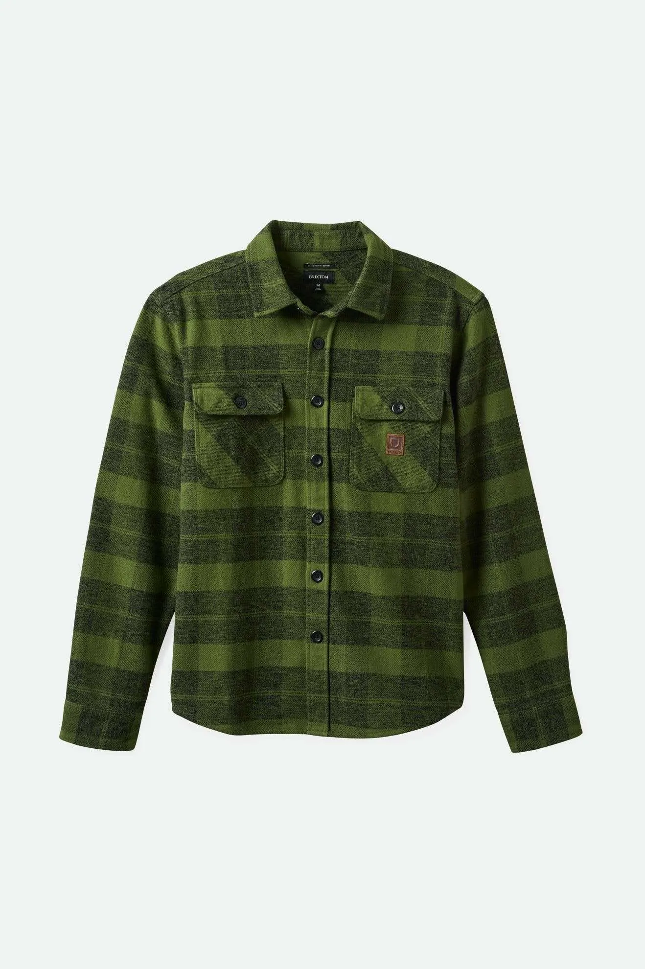Bowery Heavyweight L/S Flannel - Cypress Green/Black