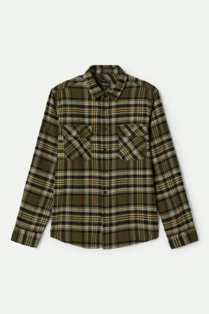 Bowery L/S Flannel - Ivy Green/Olive Surplus/Black